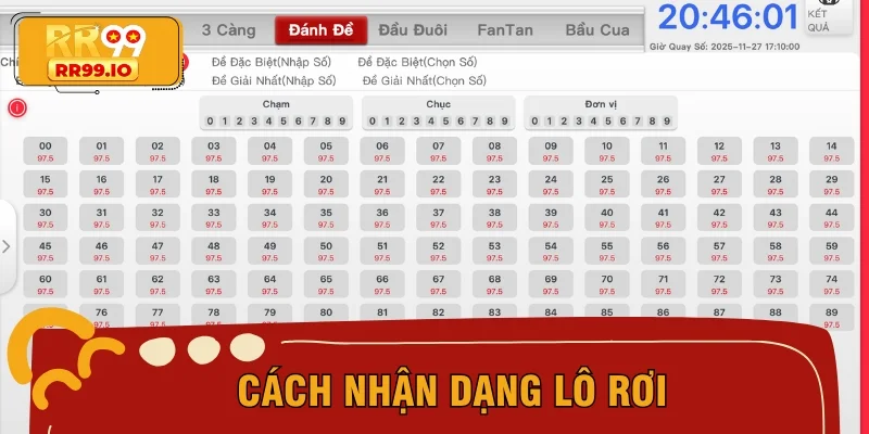 Hướng dẫn cách nhận diện lô rơi chính xác