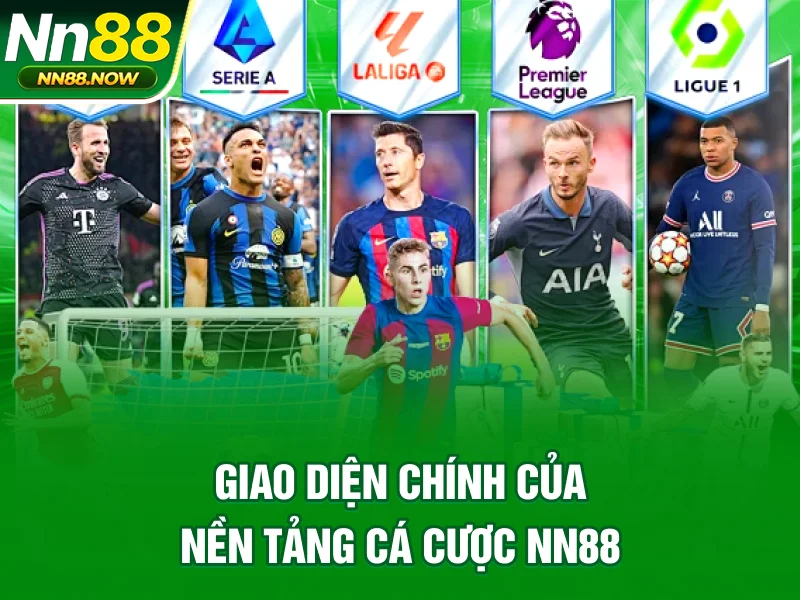 Giao diện chính của nền tảng cá cược thể thao nn88